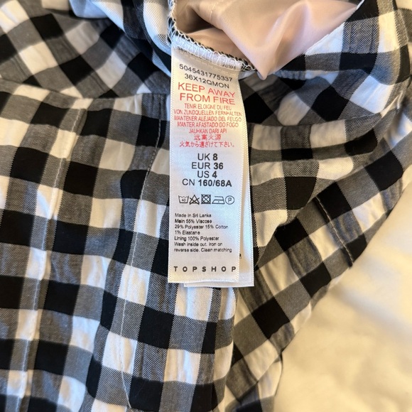 Topshop - gingham pants - Picture 5 of 6